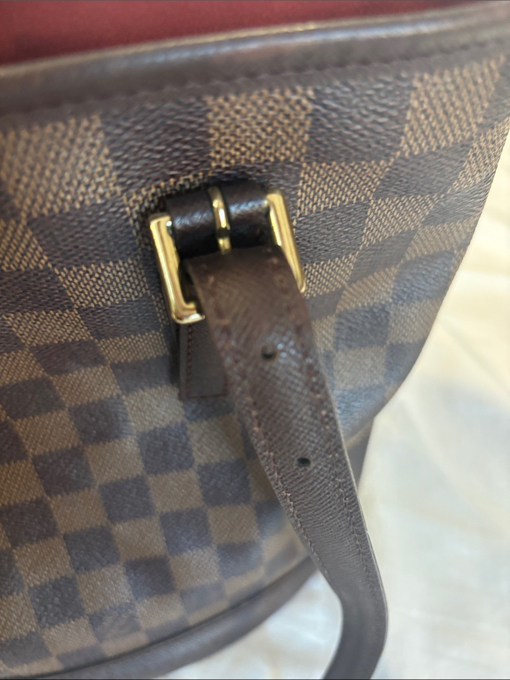 Louis Vuitton Neverfull MM Damier Ebene Tote in Brown - Picture 9 of 10